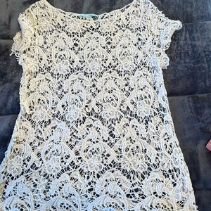 Crochet top. Like new size large